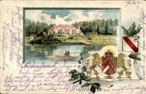 Präge Wappen Passepartout Ak Strasbourg Straßburg Elsass Bas Rhin, Restaurant der Orangerie