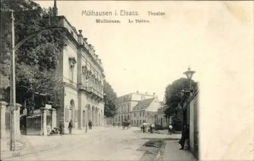 Ak Mulhouse Mülhausen Elsass Haut Rhin, Theater