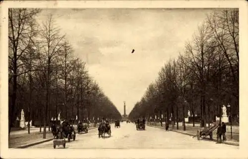Ak Berlin Tiergarten, Siegesallee, Siegessäule