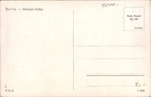 Ak Berlin Tiergarten, Ost-West-Achse