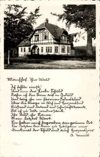 Foto Ak Elgersburg im Ilm Kreis Thüringen, Der Mönchshof von außen