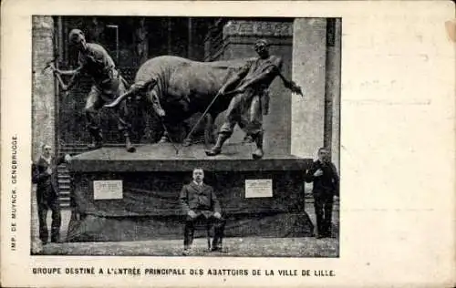 Ak Lille Nord, Groupe destine a l'entree principale des Abattoirs de la ville