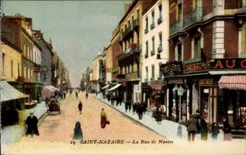 Ak Saint Nazaire Loire Atlantique, Nates Straße