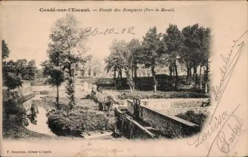 Ak Condé sur l'Escaut Nord, Fossés des Remparts