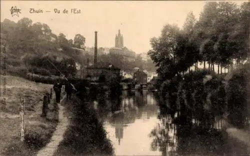 CPA Thin le Moutier Ardennes, Vu de Est
