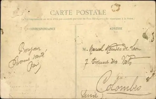 CPA L'Aéroplane Farman au Camp de Châlons, L'Aviateur Henri Farman