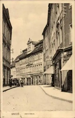 Ak Bautzen in der Oberlausitz,  Kornstraße, historische Architektur, Straßenansicht
