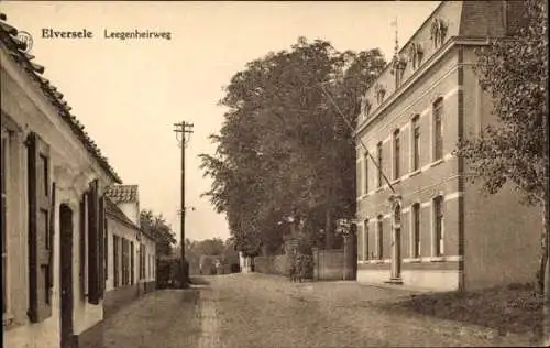 Ak Elversele Tamise Temse Temsche Ostflandern, Leegenheirweg