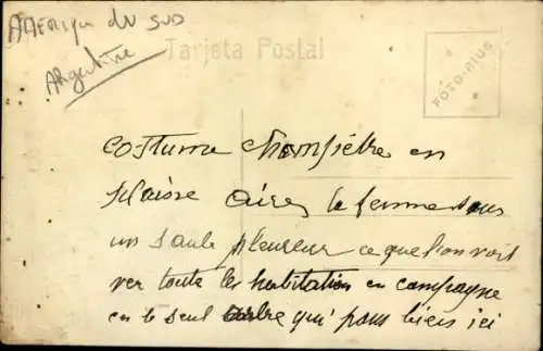 Ak Argentinien, Alte Bauernfamilie