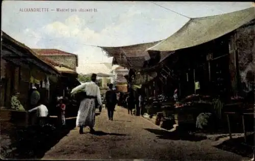 Ak Alexandrette İskenderun Türkei, Markt