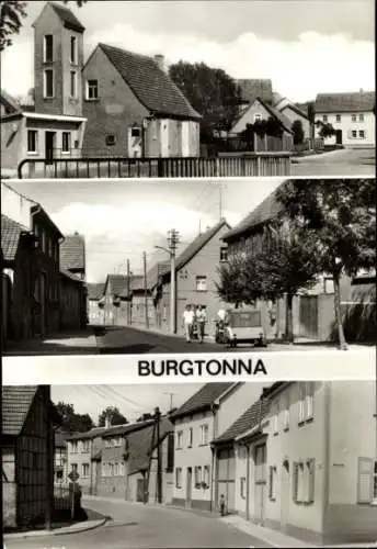 Ak Burgtonna Tonna in Thüringen, Tauna, Bushaltestelle, Hauptstraße, Angerpforte