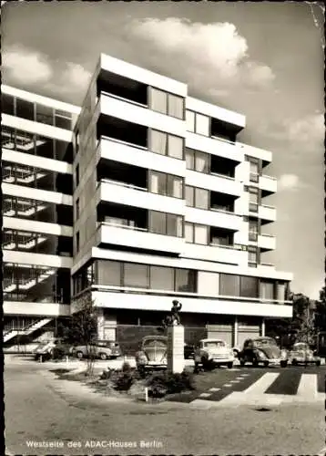 Ak Berlin Wilmersdorf, Westseite des ADAC Hauses