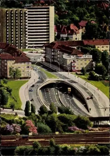 Ak Berlin Wilmersdorf Halensee, Schnellstraßen-Einfahrt