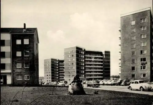 Ak Ahrensburg in Holstein, Hermann Löns Straße, Hochhäuser