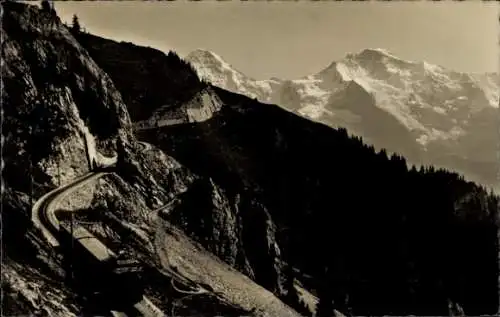 Ak Schynige Platte Kanton Bern, Eisenbahn