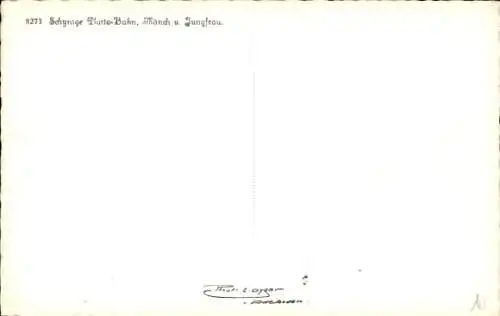 Ak Schynige Platte Kanton Bern, Eisenbahn