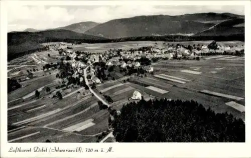 Ak Dobel im Schwarzwald, Fliegeraufnahme