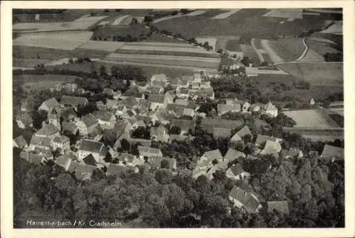 Ak Herrentierbach Blaufelden Baden Württemberg, Fliegeraufnahme