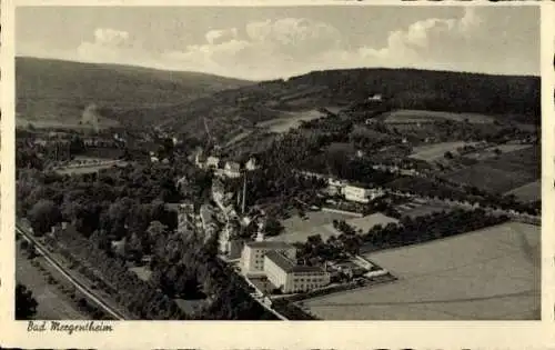 Ak Bad Mergentheim in Tauberfranken, Fliegeraufnahme, Kuranstalt Haus Schwaben