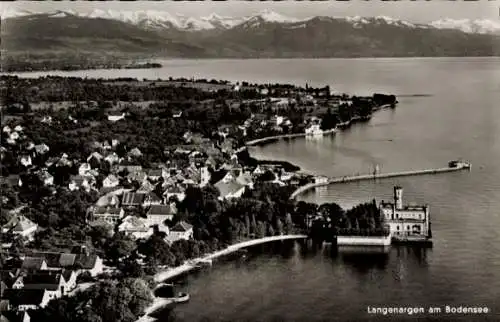 Ak Langenargen am Bodensee, Fliegeraufnahme