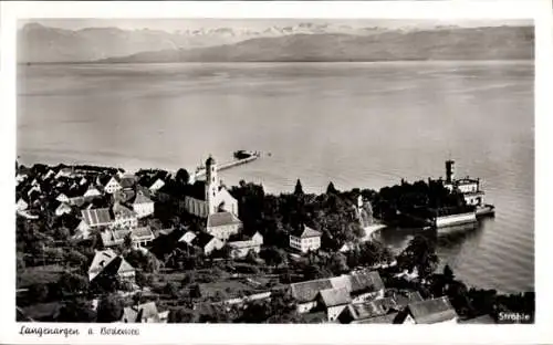 Ak Langenargen am Bodensee, Fliegeraufnahme