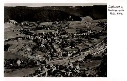 Ak Baiersbronn im Schwarzwald, Fliegeraufnahme