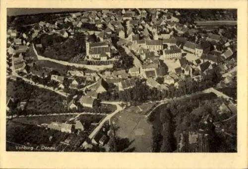 Ak Vohburg an der Donau Oberbayern, Fliegeraufnahme