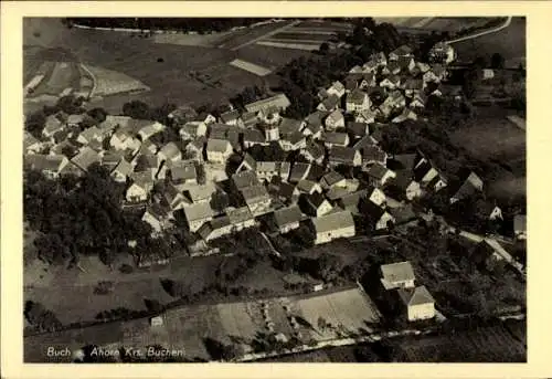 Ak Buch am Ahorn Ahorn in Baden, Fliegeraufnahme