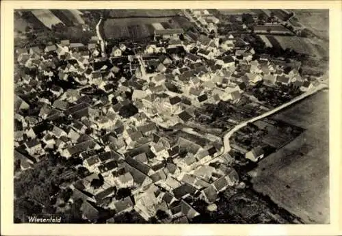 Ak Wiesenfeld Karlstadt am Main Unterfranken, Fliegeraufnahme
