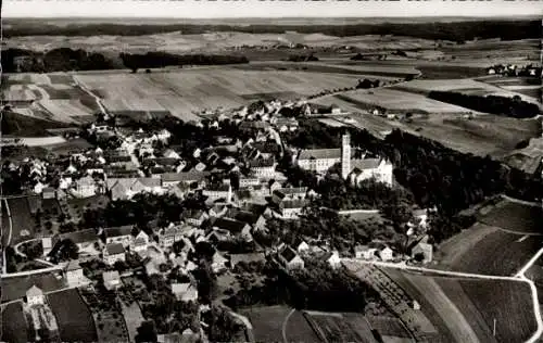 Ak Kirchheim in Schwaben Allgäu, Fliegeraufnahme
