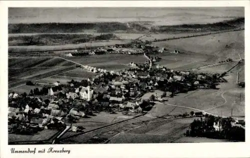 Ak Ummendorf in Württemberg, Kreuzberg, Fliegeraufnahme