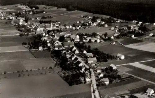 Ak Boos in Schwaben, Fliegeraufnahme