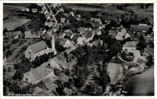 Ak Lauffen am Neckar, Fliegeraufnahme