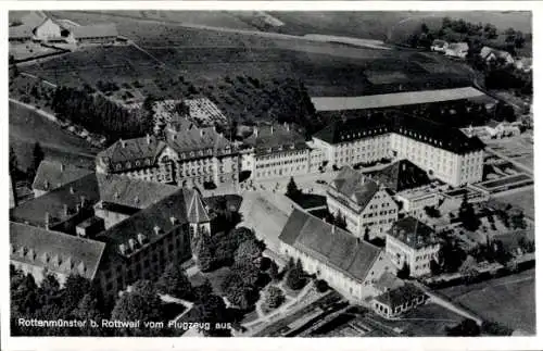 Ak Rottenmünster Rottweil am Neckar, Fliegeraufnahme