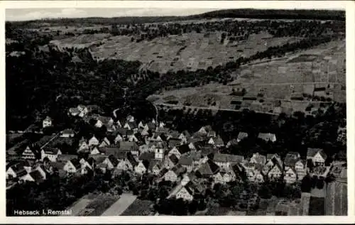 Ak Hebsack Remshalden in Württemberg, Fliegeraufnahme