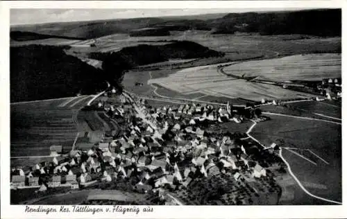 Ak Nendingen Tuttlingen an der Donau Württemberg, Fliegeraufnahme