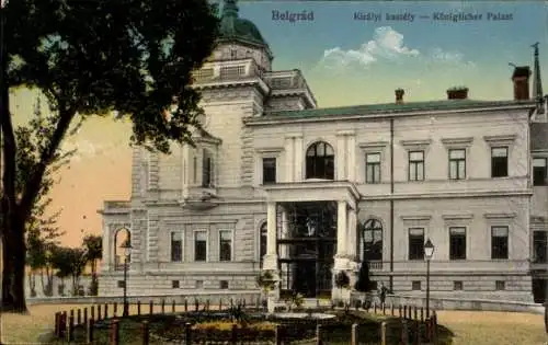 Ak Beograd Belgrad Serbien, Königlicher Palast