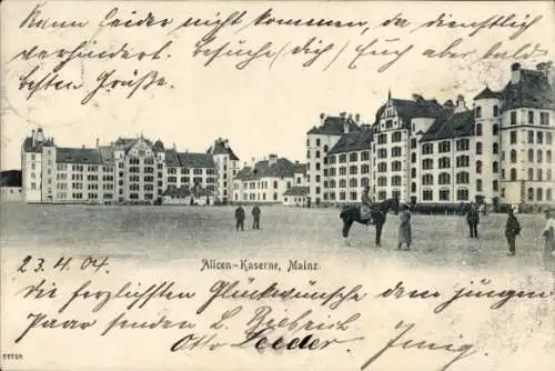 Ak Mainz am Rhein, Alicen-Kaserne