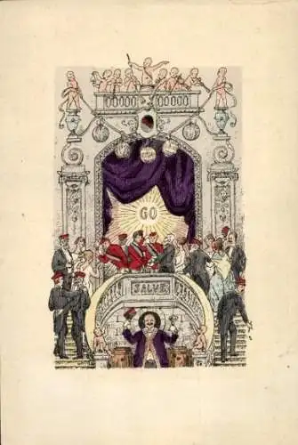 Studentika Präge Ak Berlin, Corps Rheno Guestphalia, Strömt herbei Rheno-Guestphalen