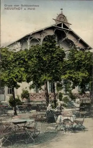 Ak Neustadt an der Hardt Neustadt an der Weinstraße, Schützenhaus, Terrasse