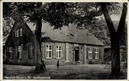 Ak Neustadt Glewe in Mecklenburg, Schützenhaus