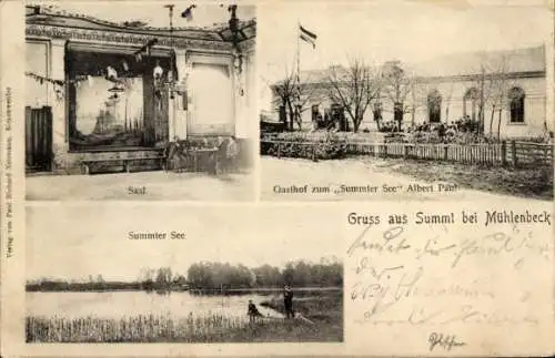 Ak Summt Mühlenbeck Mühlenbecker Land, Saal, Gasthof zum Summter See, Albert Paul, Saal