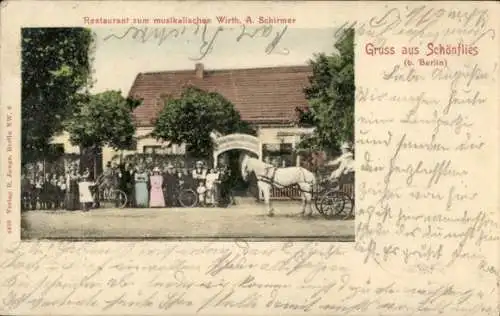 Ak Czyste Weißensee Goralice Görlsdorf Neumark Schönfließ Trzcińsko Zdroj Ostbrandenburg, Restaur
