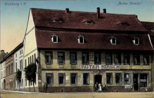 Ak Frohburg in Sachsen, Hotel Roter Hirsch, Gasthaus