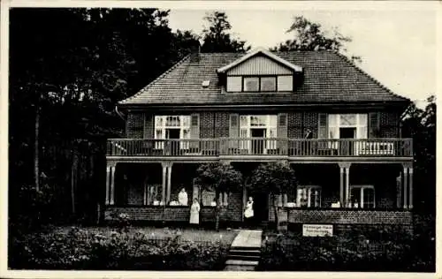 Ak Ostseebad Sellin auf Rügen, Hamburger Haus, Hochuferpromenade