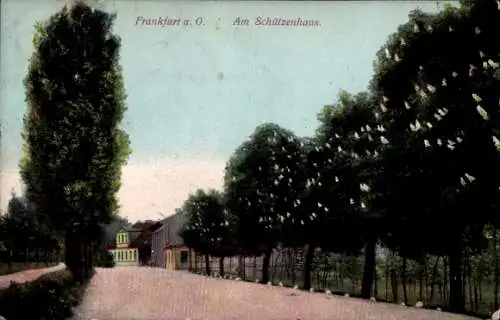 Ak Frankfurt an der Oder, am Schützenhaus