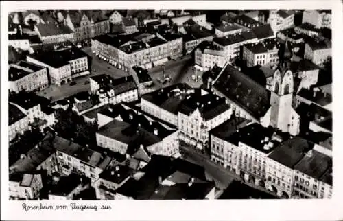 Ak Rosenheim Oberbayern, Fliegeraufnahme