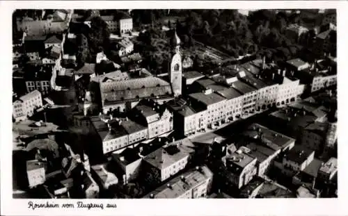 Ak Rosenheim Oberbayern, Fliegeraufnahme
