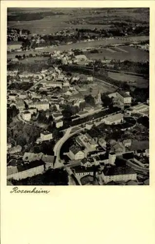 Ak Rosenheim Oberbayern, Luftbild vom Ort