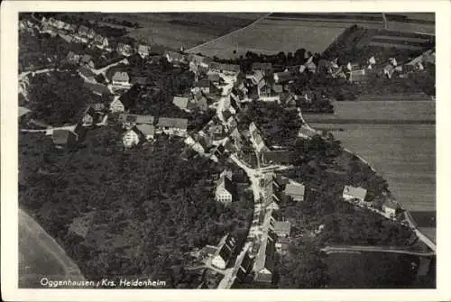 Ak Oggenhausen Heidenheim an der Brenz, Fliegeraufnahme